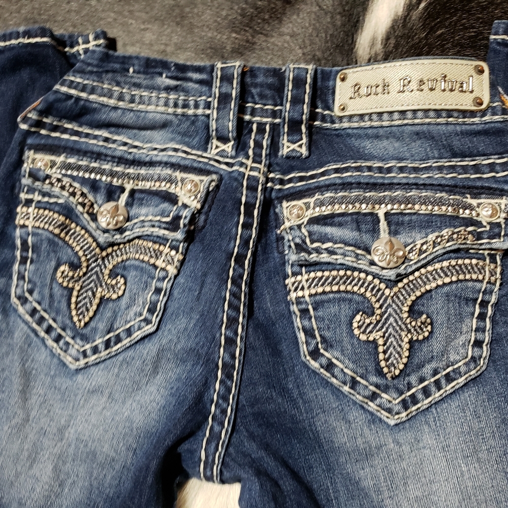 Rock Revival Roselin boot cut jeans size 25